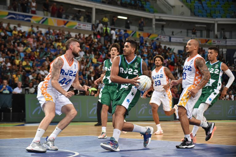 Cenário de jogo de basquete esporte